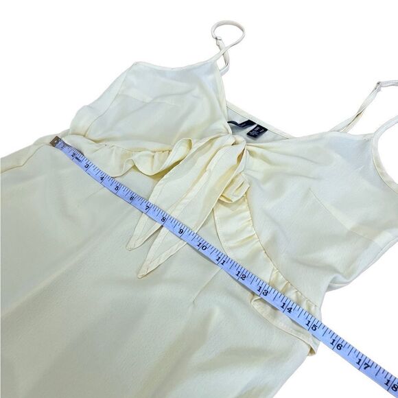 Vero Moda ruffled summer dress yellow size medium - Picture 8 of 16